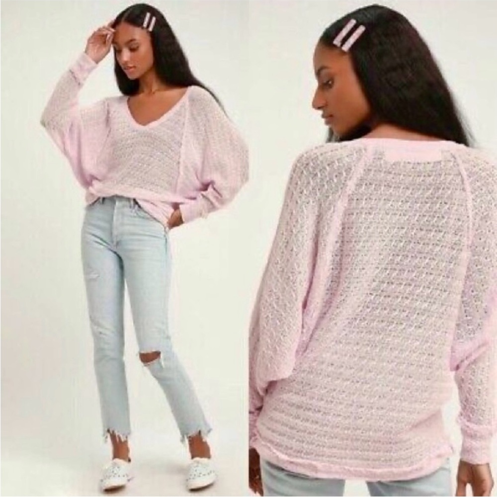 NWOT Free People Thien's Hacci Sweater - Picture 5 of 16